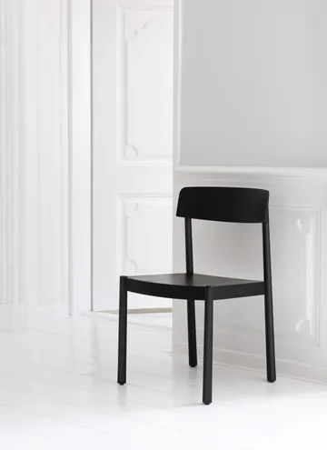 Timb tuoli tyynyllä - Musta/ Ultra Nahka - Musta - Normann Copenhagen