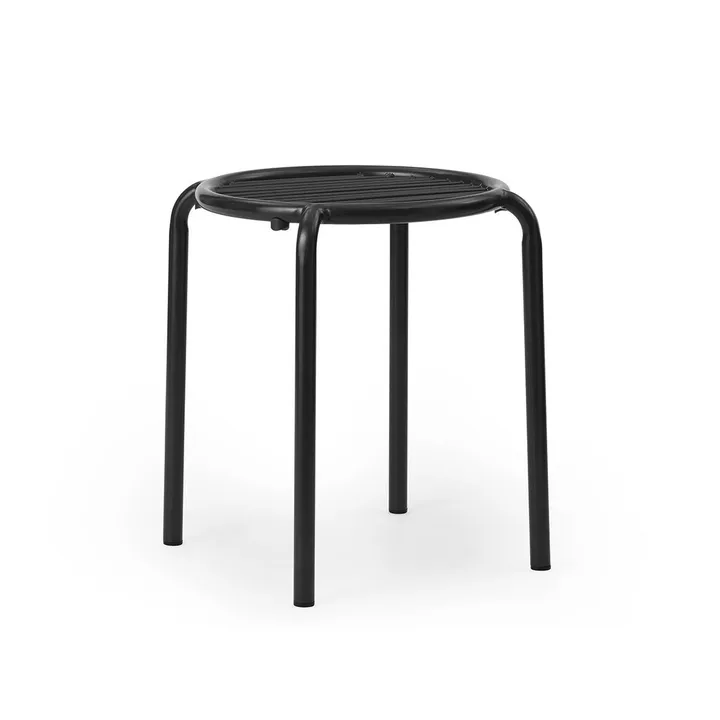 Vig pyöreä jakkara - Musta, Ø41x46 cm - Normann Copenhagen
