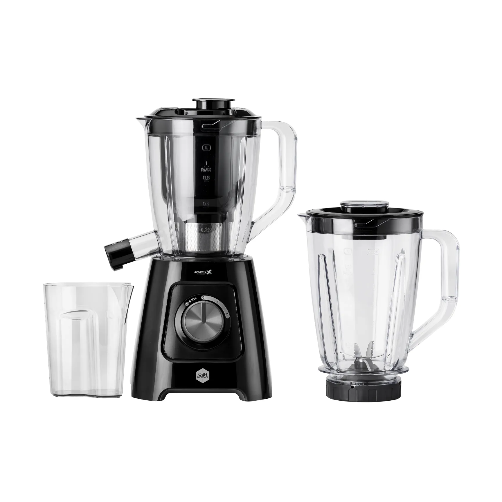 Blendforce LH42Q8S0 2-in-1 blender & mehukone, Musta OBH Nordica
