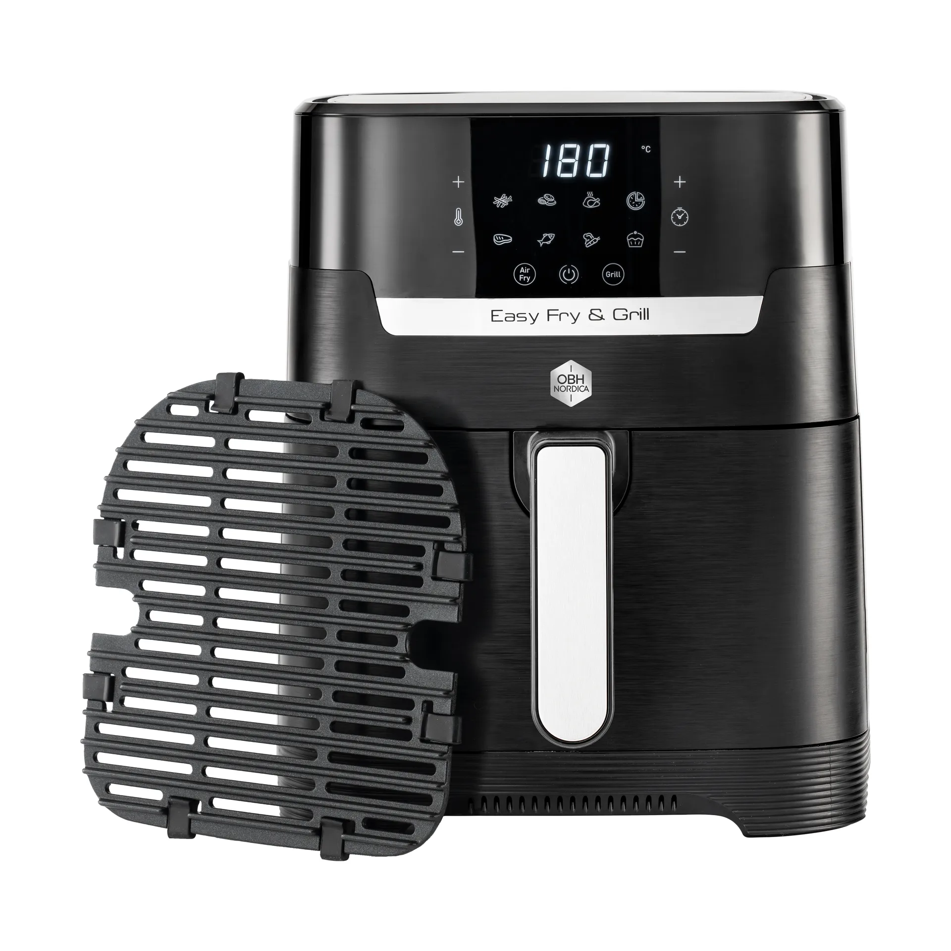Easy Fry & Grill Precision 2-in-1 Airfryer, Musta OBH Nordica