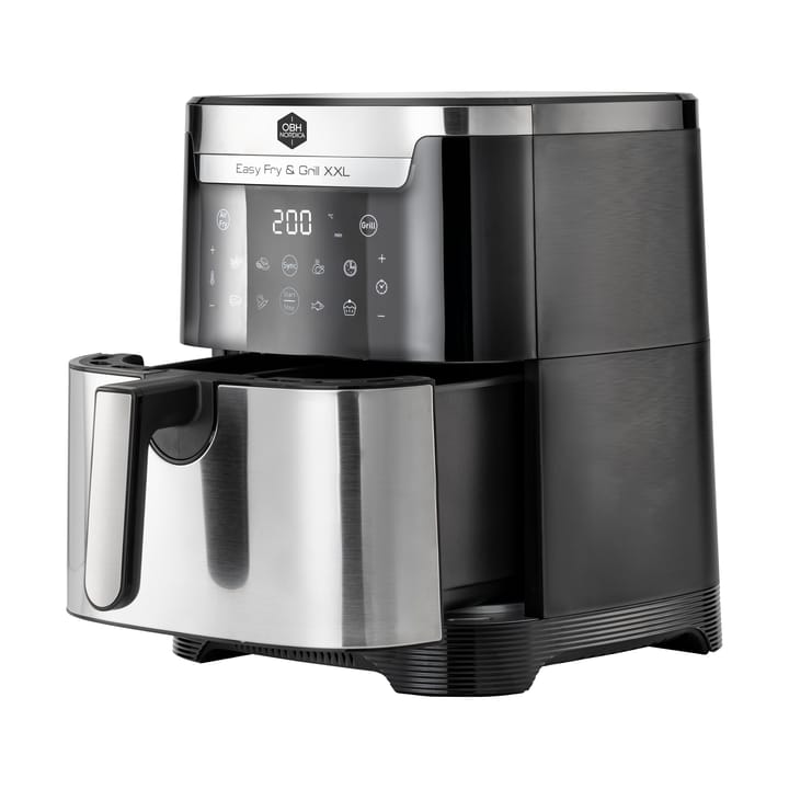 Easy Fry & Grill XXL 2-in-1 airfryer, Ruostumaton teräs OBH Nordica