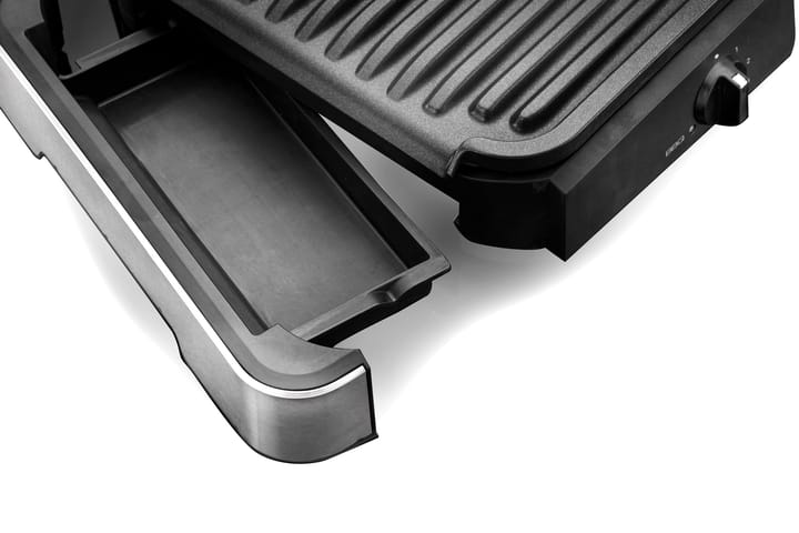 Optigrill GO772DS0 2-in-1 pöytägrilli, Ruostumaton teräs OBH Nordica