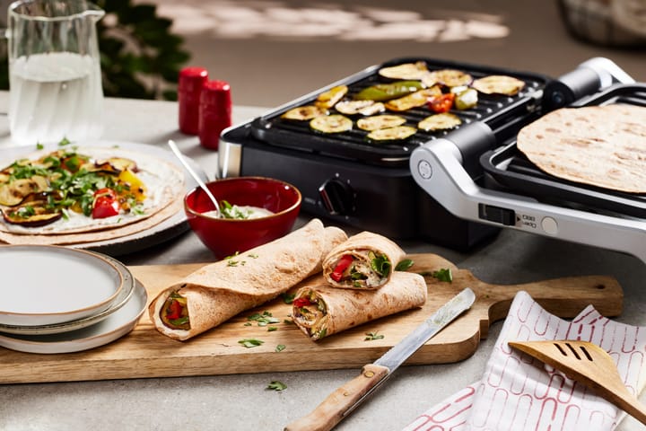 Optigrill GO772DS0 2-in-1 pöytägrilli, Ruostumaton teräs OBH Nordica