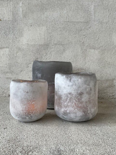 Halde kynttilälyhty 12 cm, Harmaa Olsson & Jensen