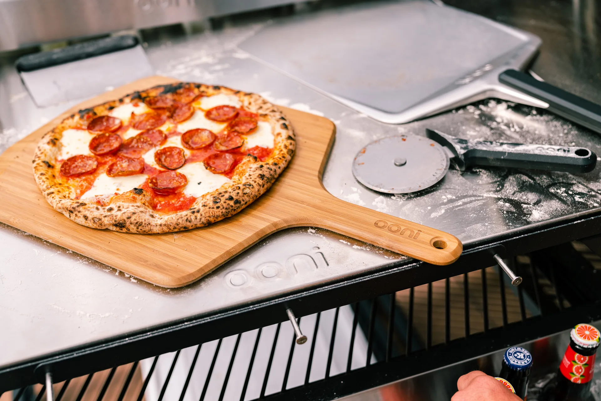 Ooni bambu pizzalapio/tarjoilualusta, 12" Ooni