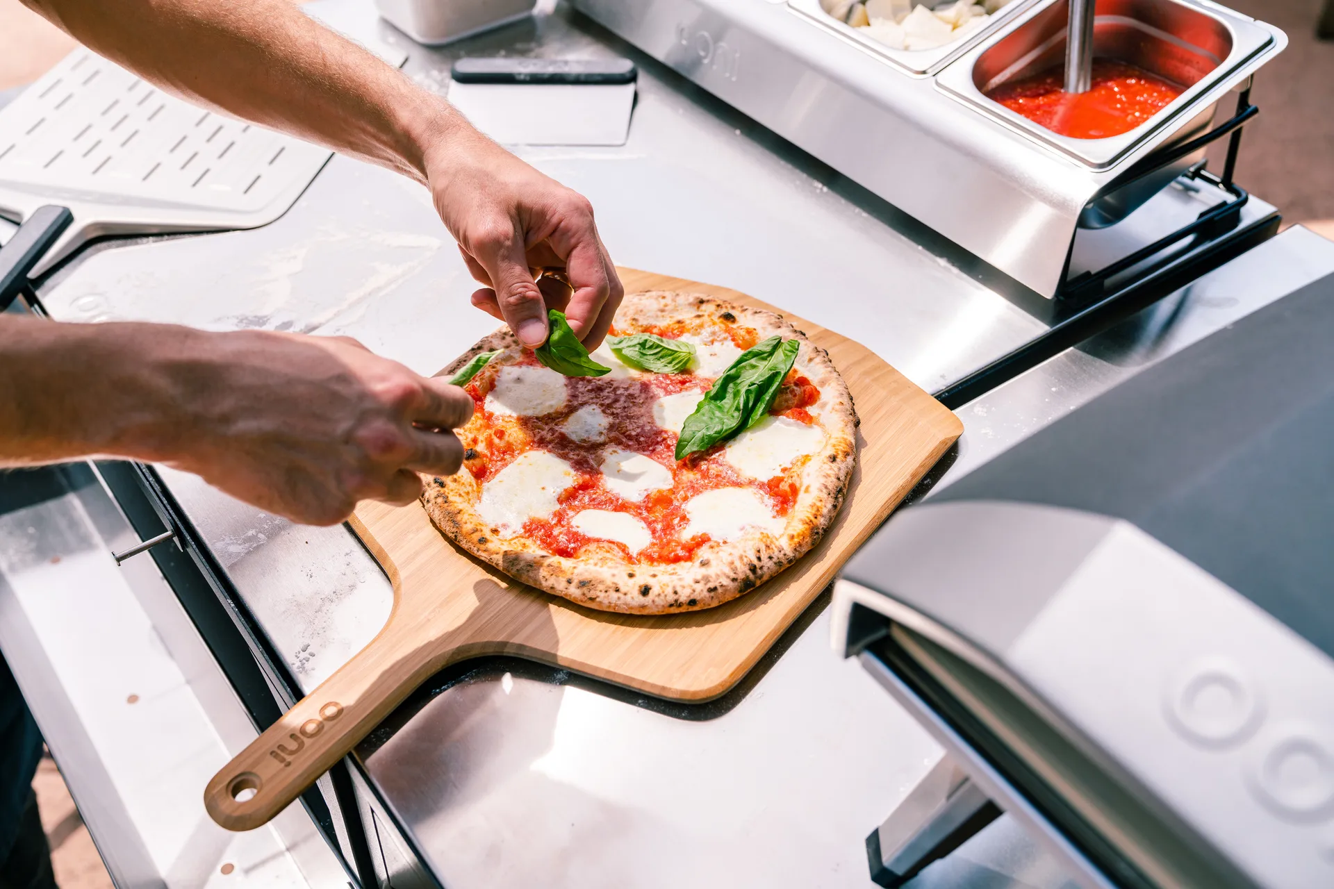 Ooni bambu pizzalapio/tarjoilualusta, 12" Ooni