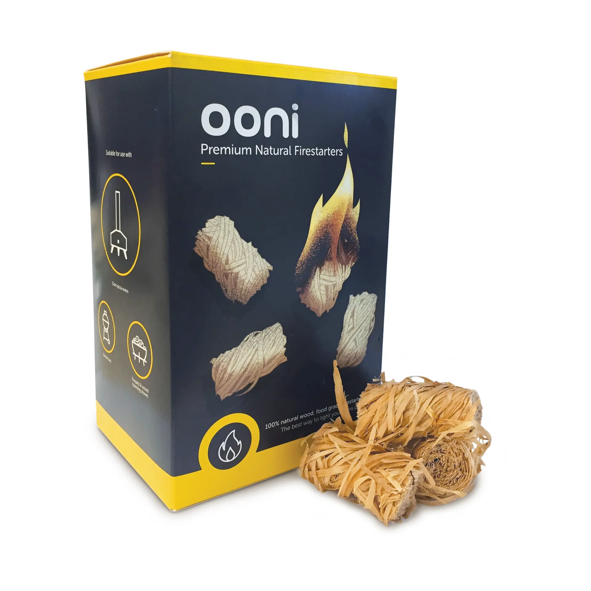 Ooni Premium luonnolliset sytyttimet., 50-kpl pakkaus Ooni