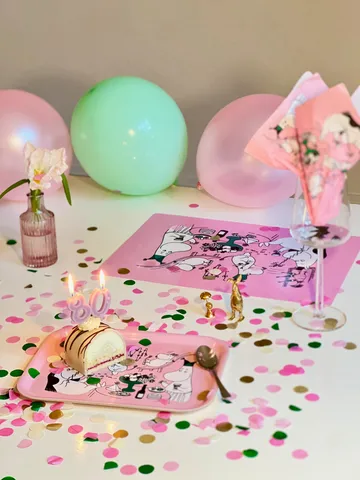 Moomin 80 pöytätabletti 27,5x40 cm - Vaaleanpunainen - Opto Design