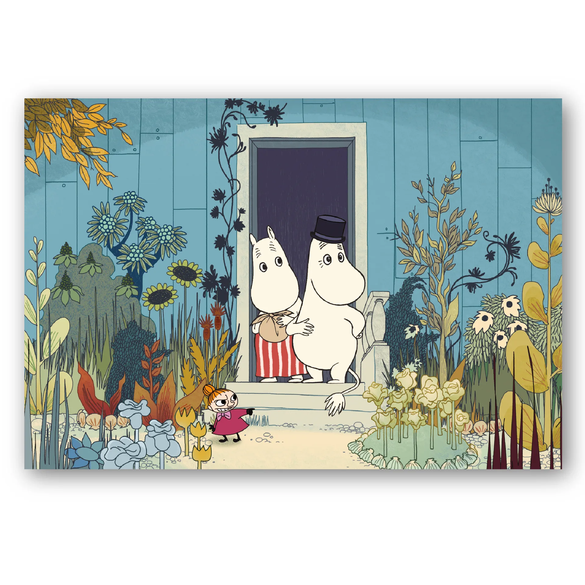 Muumit Rivieralla pöytätabletti 40x30 cm, Sininen Opto Design