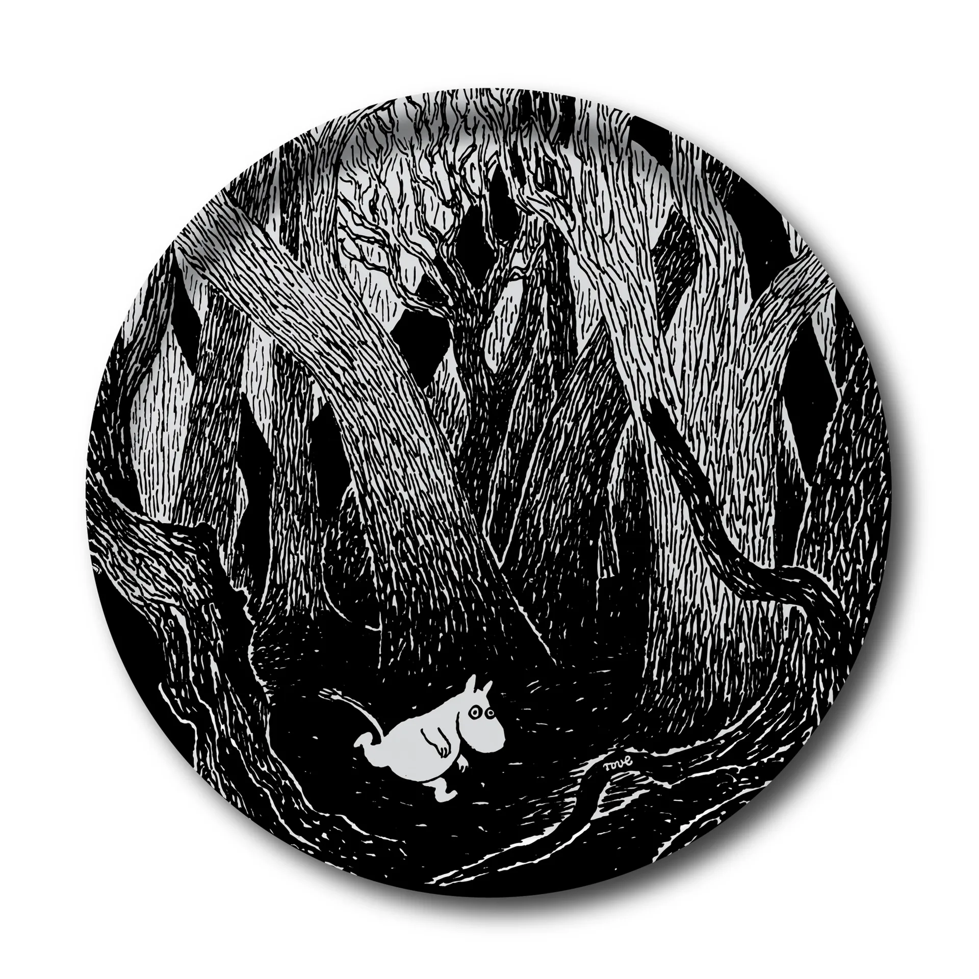 Running Moomin muumitarjotin pyöreä, 38 cm Opto Design