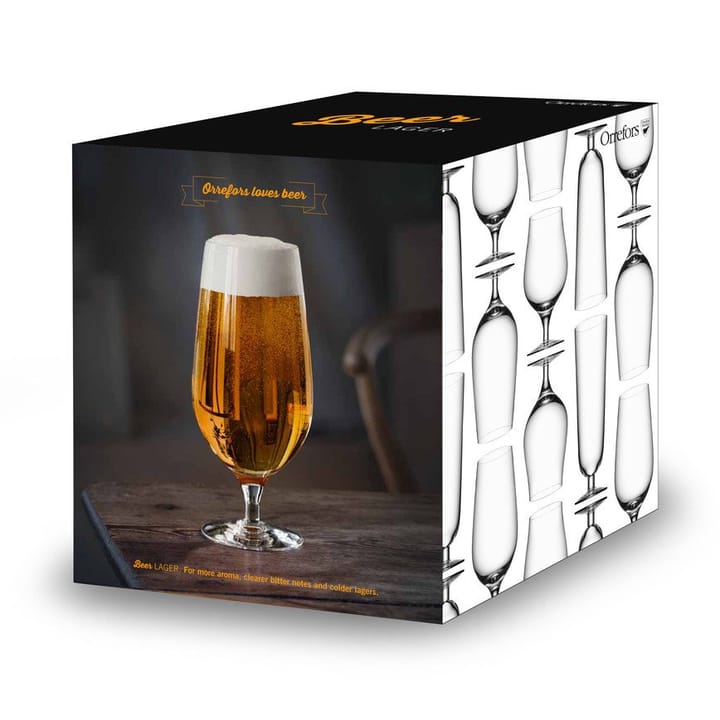 Beer lager -olutlasi 4 kpl, 60 cl Orrefors