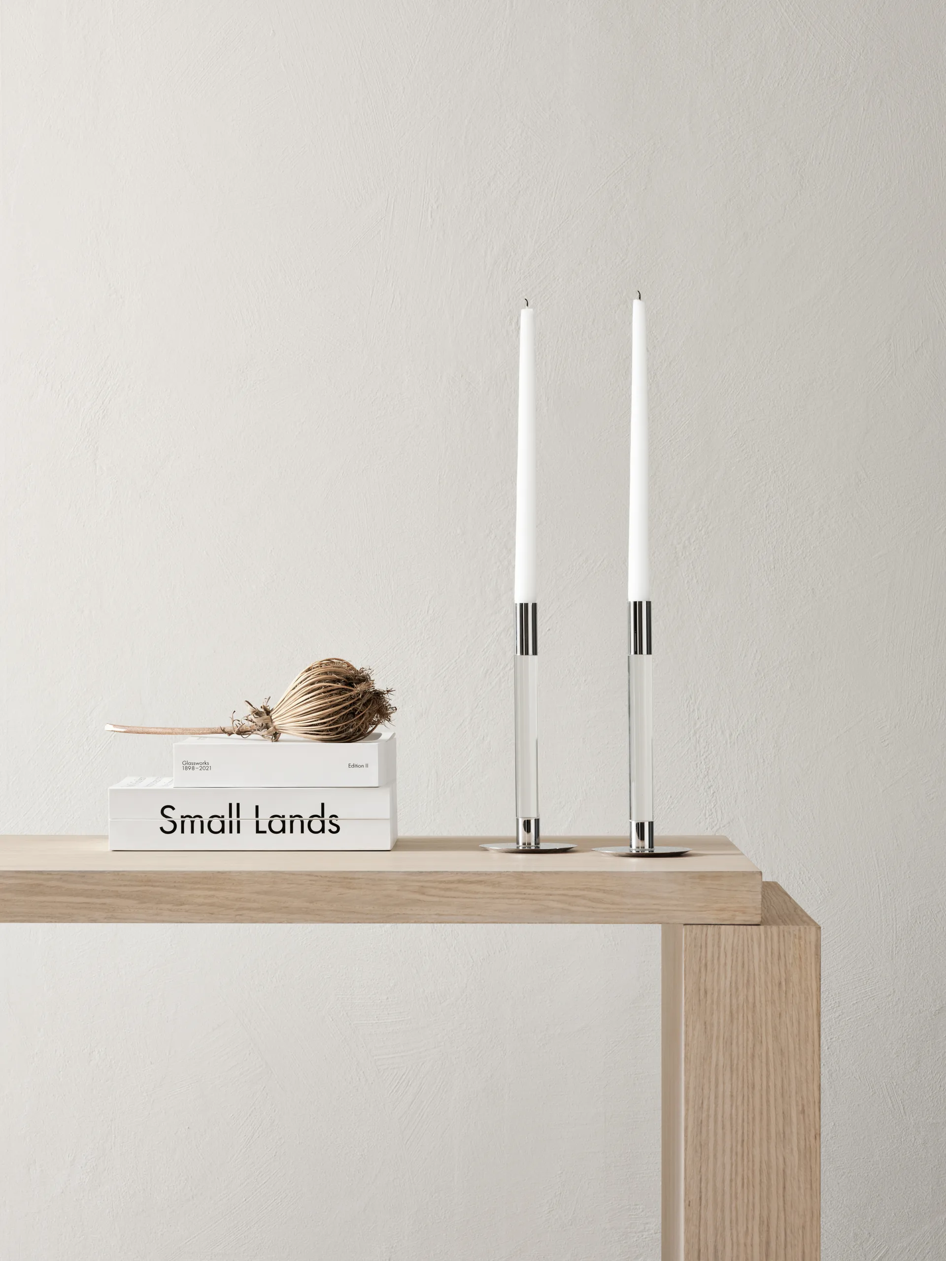 Lumiere kynttilänjalka 26,5 cm 2-pack, Kirkas Orrefors