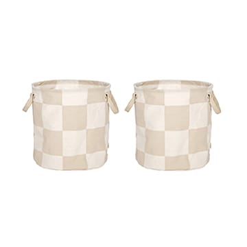 Chess säilytyskorit medium 2-pack - Clay-offwhite - OYOY
