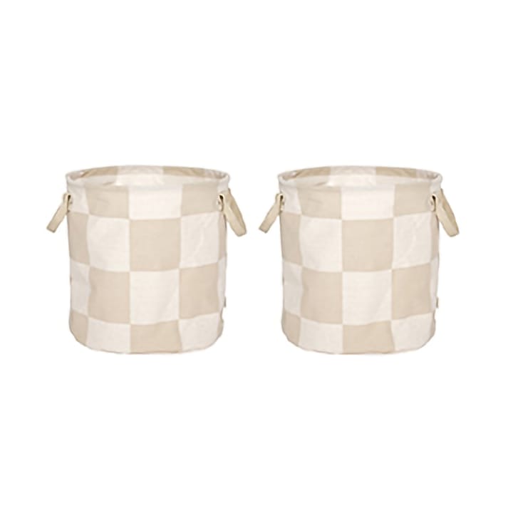 Chess säilytyskorit medium 2-pack - Clay-offwhite - OYOY