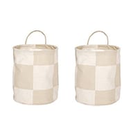 Chess säilytyskorit small 2-pack. - Clay-offwhite - OYOY