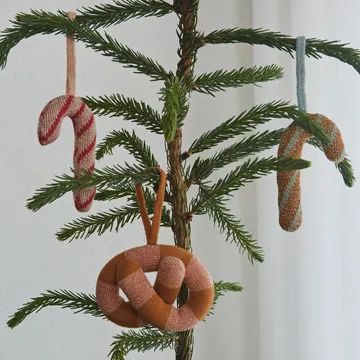 Christmas Pretzels -joulukoriste, 4-pakkaus - Multi - OYOY
