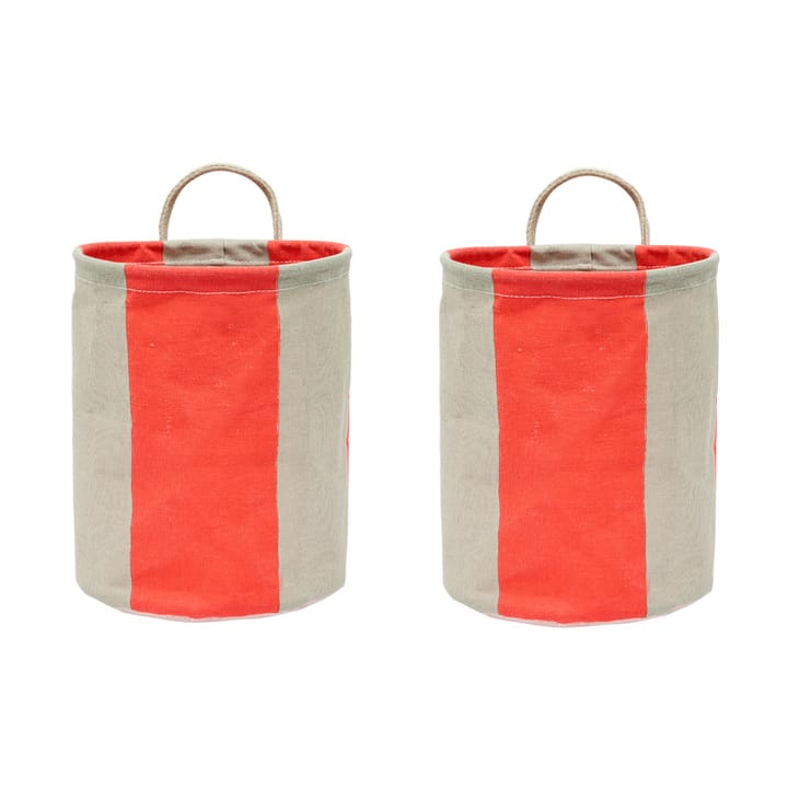 Kara säilytyskori small 22xØ18 cm 2-pack - Cherry Red - OYOY