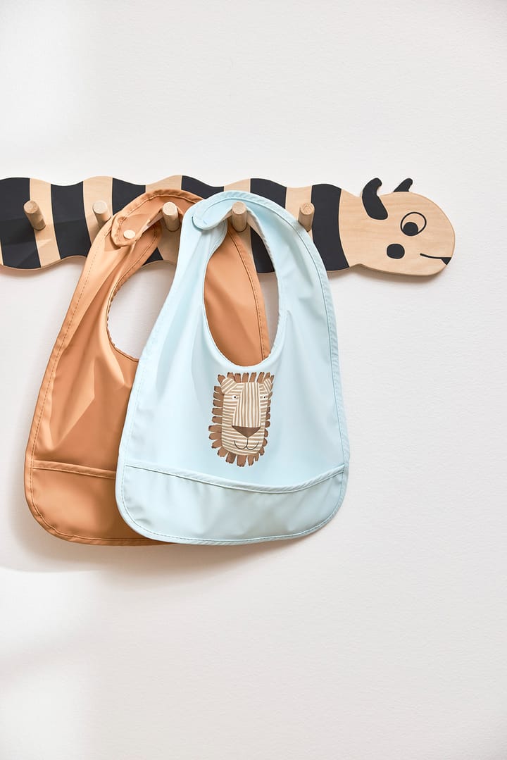 Lobo Lion ruokalappu 2 osaa, Caramel-ice Blue OYOY