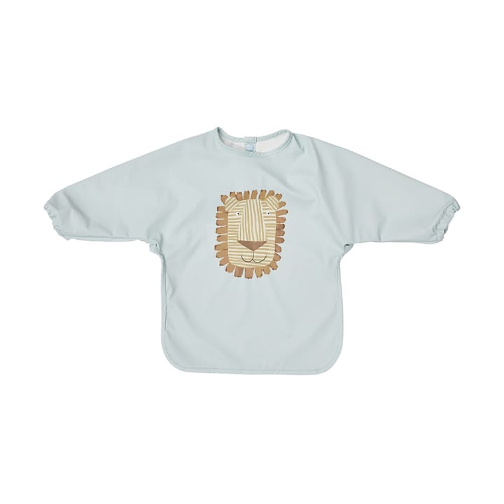 Lobo Lion ruokalappu hihoilla - Ice blue - OYOY