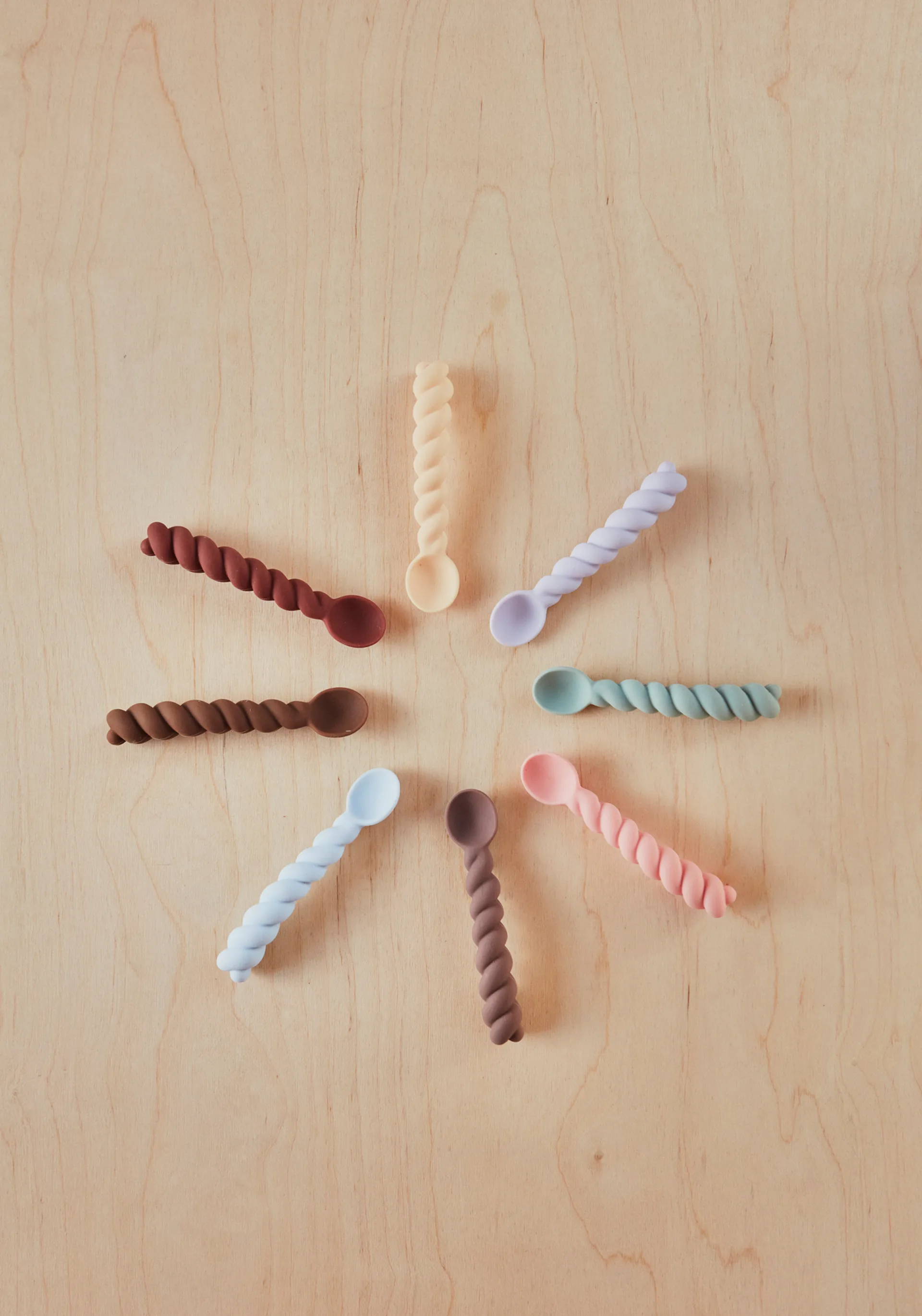 Mellow lusikka 3-pack, Dusty Blue-taupe-pale Mint OYOY