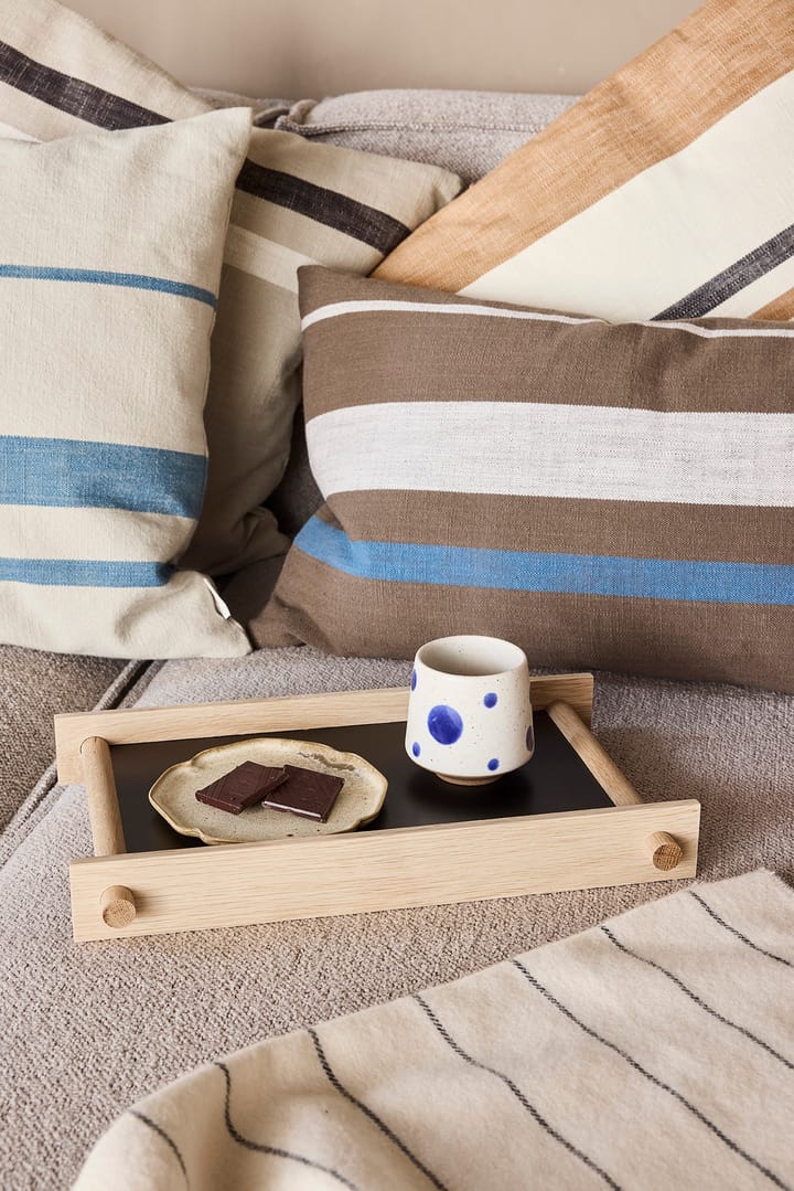 Nori striped kulho small Ø12,9 cm 2-pack., Clay-optic Blue OYOY