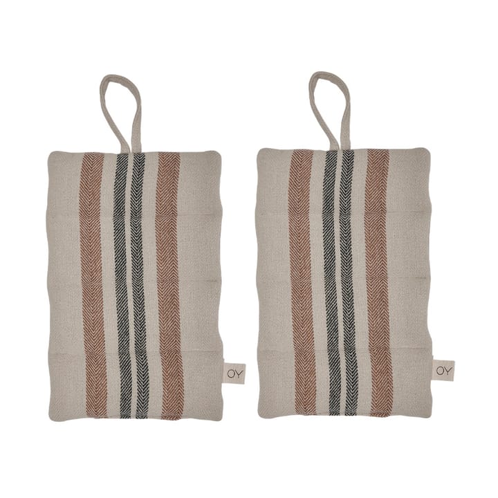 Pellava patalappu 2-pack - Karamelli - OYOY