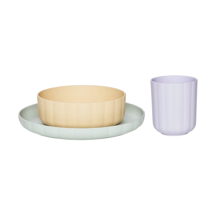 Pullo servissetti 3 osaa - Pale mint-vanilla-lavender - OYOY