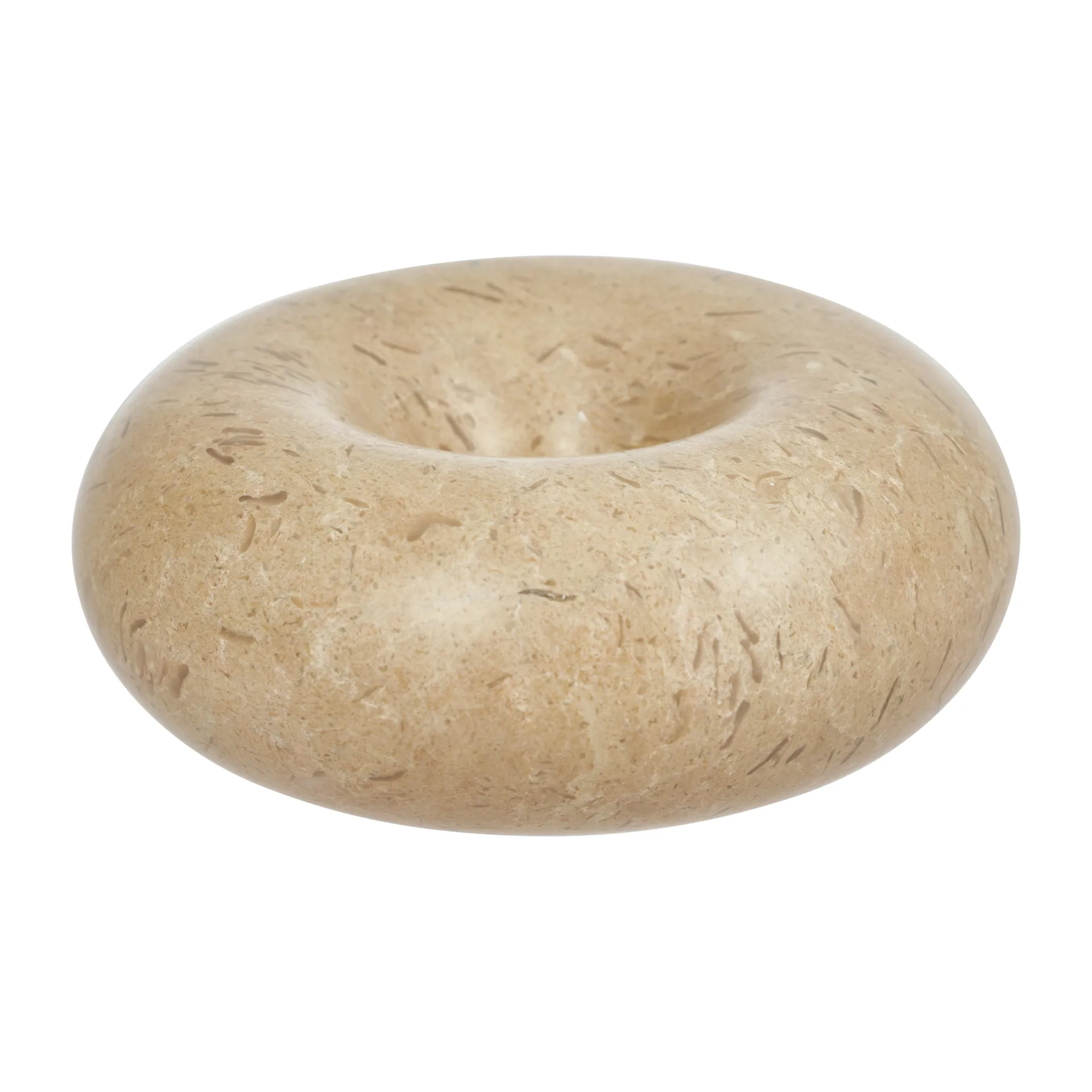 Savi marmori kynttilänjalka small 4 cm, Beige OYOY