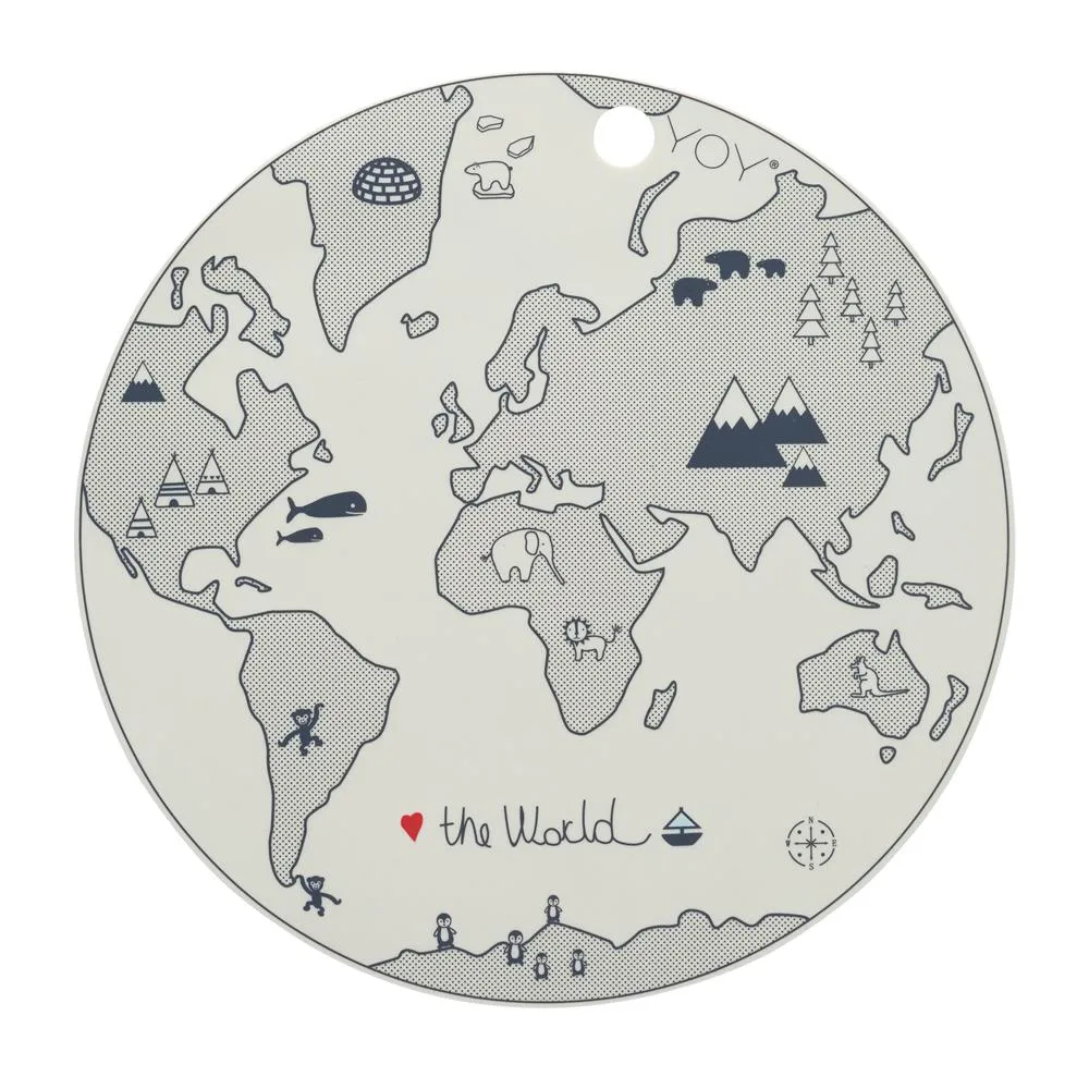 The world pöytätabletti, beige-harmaa OYOY