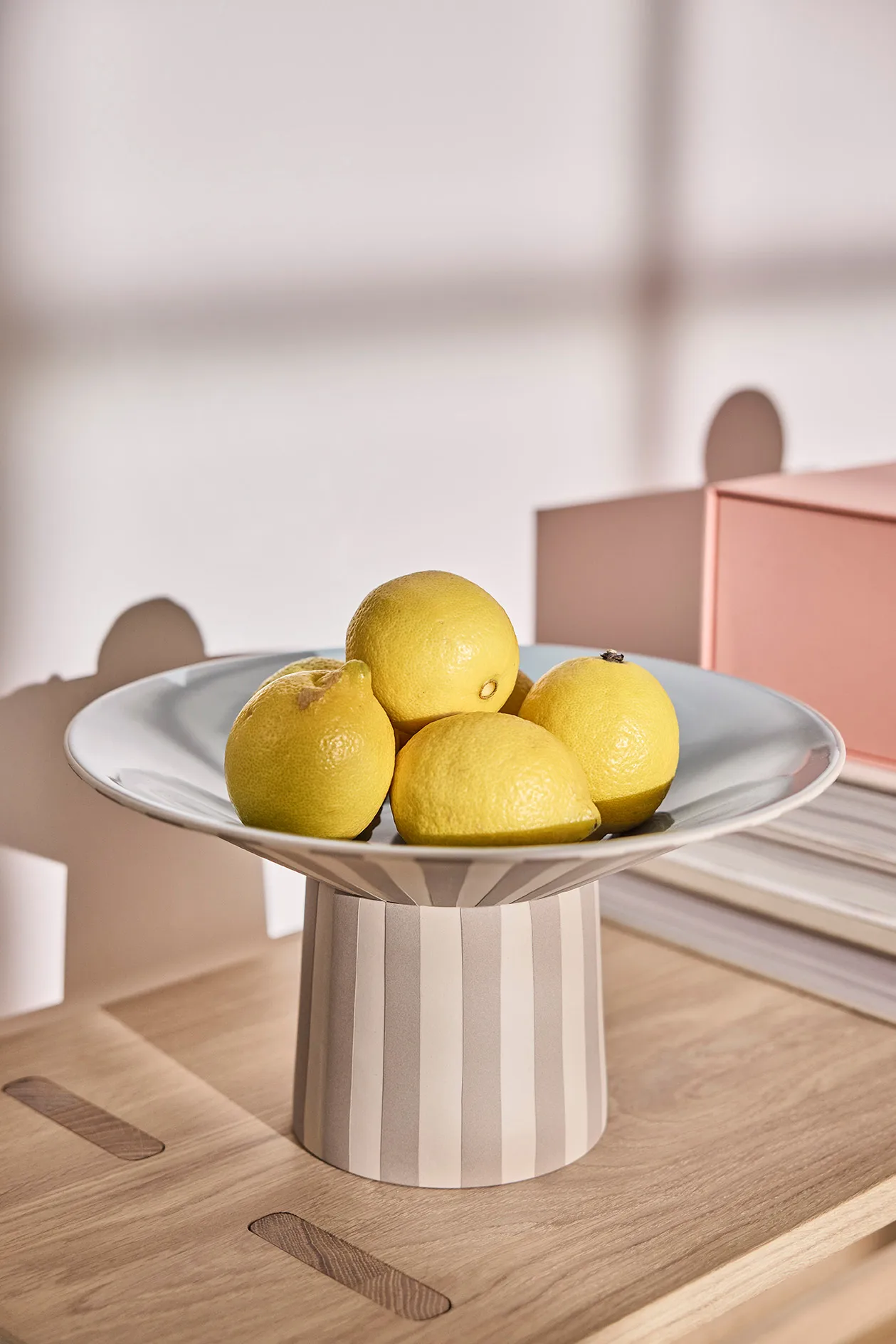 Toppu keskipiste korkea Ø30x17 cm, Clay-Ice blue OYOY