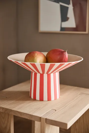 Toppu keskipiste korkea Ø30x17 cm - Red-peach - OYOY