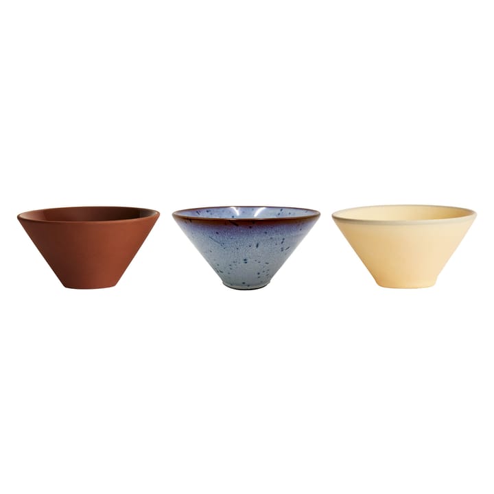 Yuka tarjoilukulho Ø 11 cm 3-pakkaus - Multi - OYOY
