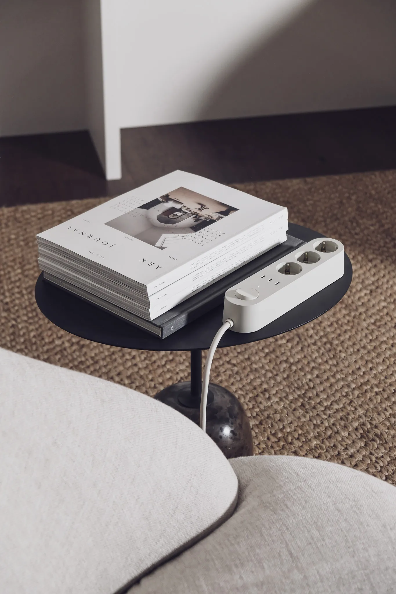Alma Power Bar jatkojohto, Sandhamn beige Palette