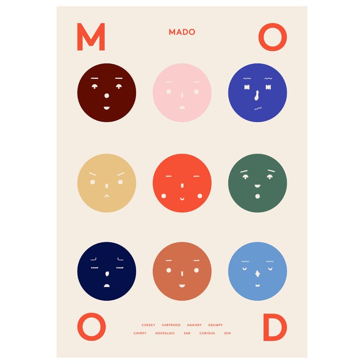 9 Moods -juliste, 70 x 100 cm Paper Collective