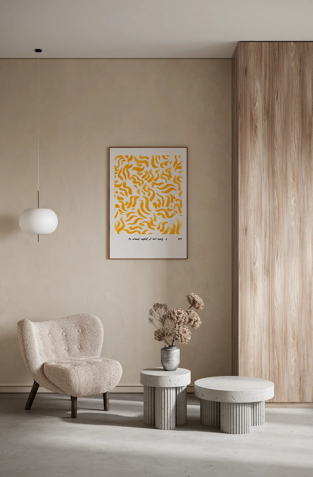 Comfort - Yellow juliste, 30x40 cm Paper Collective