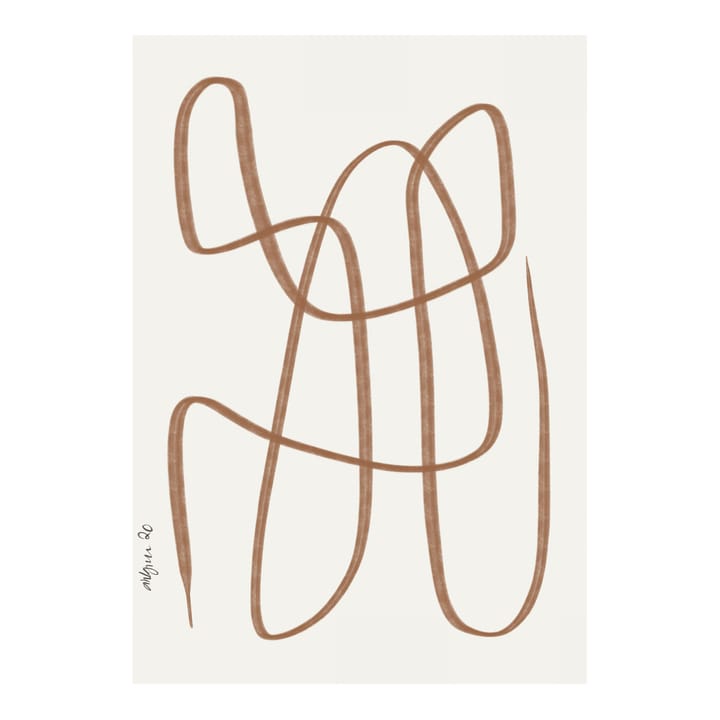 Different Ways -juliste, ruskea - 30x40 cm - Paper Collective