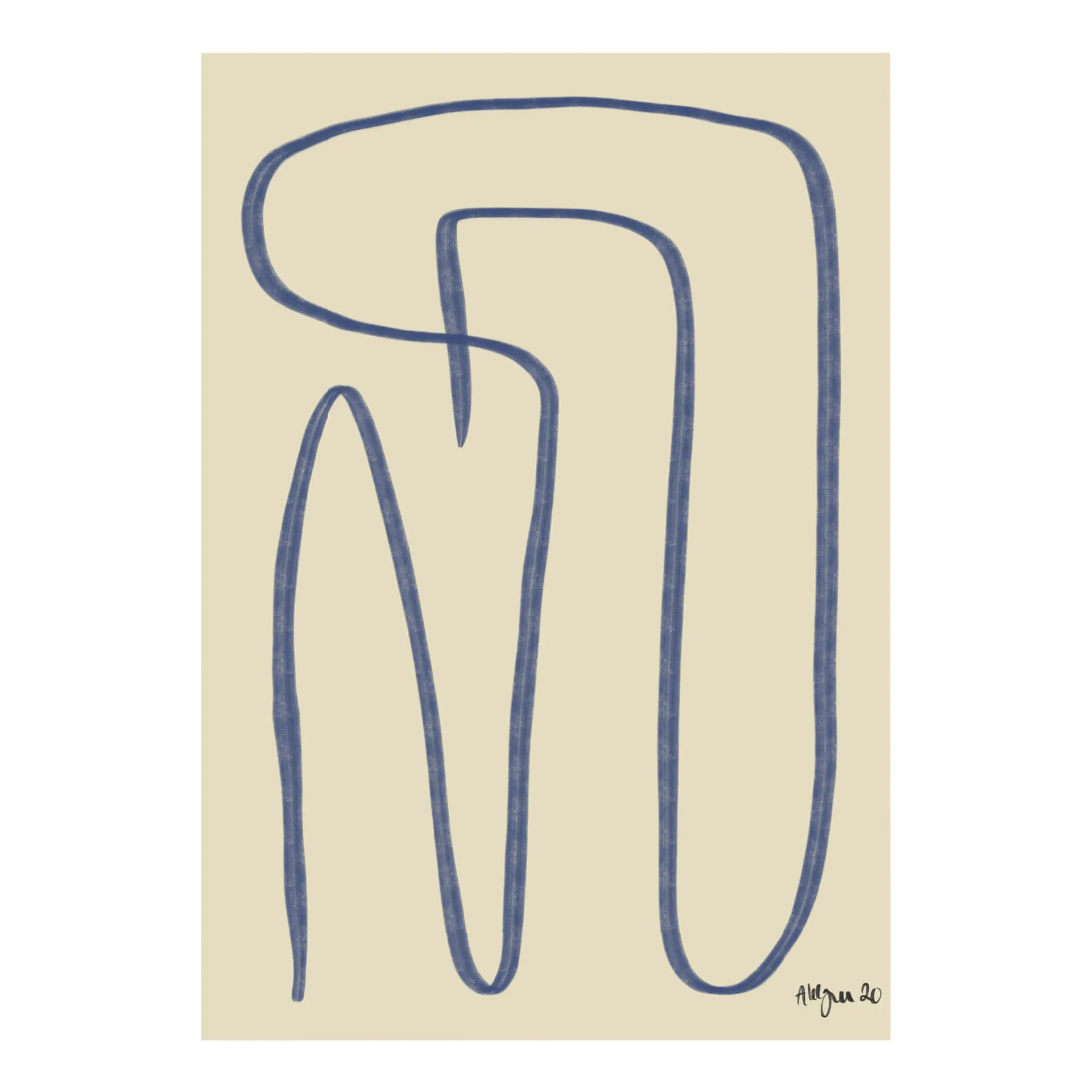 Different Ways -juliste, sininen, 30x40 cm Paper Collective