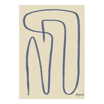 Different Ways -juliste, sininen - 30x40 cm - Paper Collective