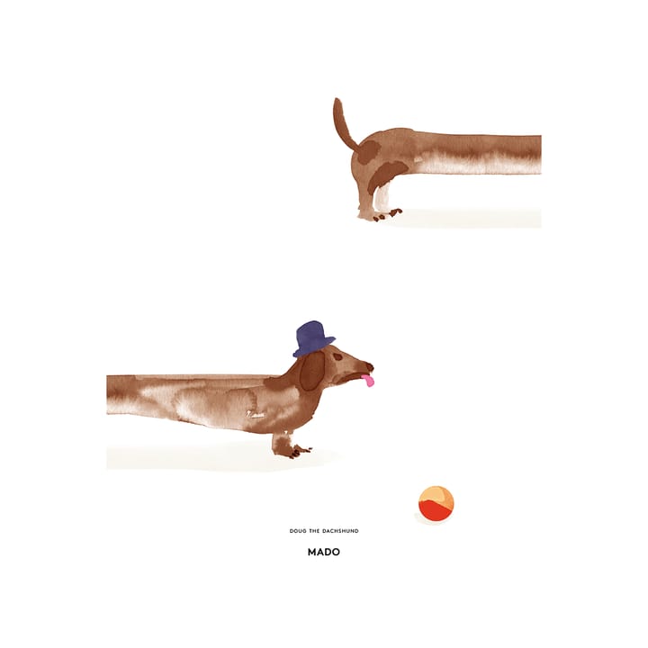 Doug the Dachshund -juliste, 50 x 70 cm Paper Collective