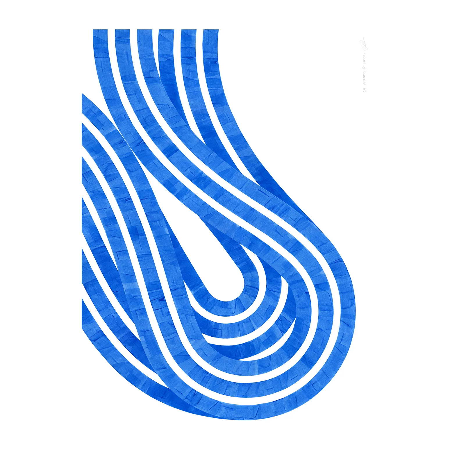Entropy Blue 02 -juliste, 30 x 40 cm Paper Collective