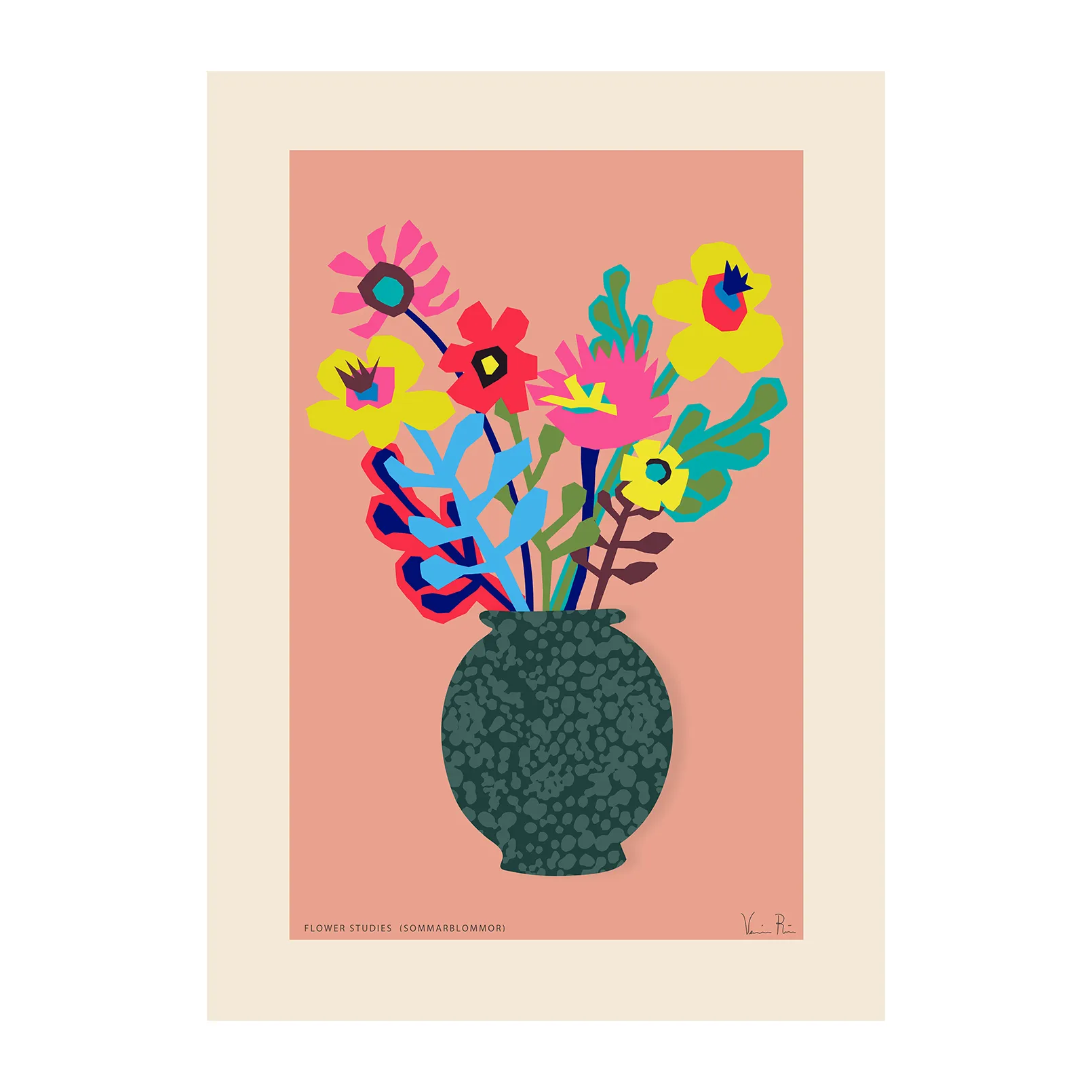 Flower Studies 02 (Kesä) -juliste, 30 x 40 cm Paper Collective