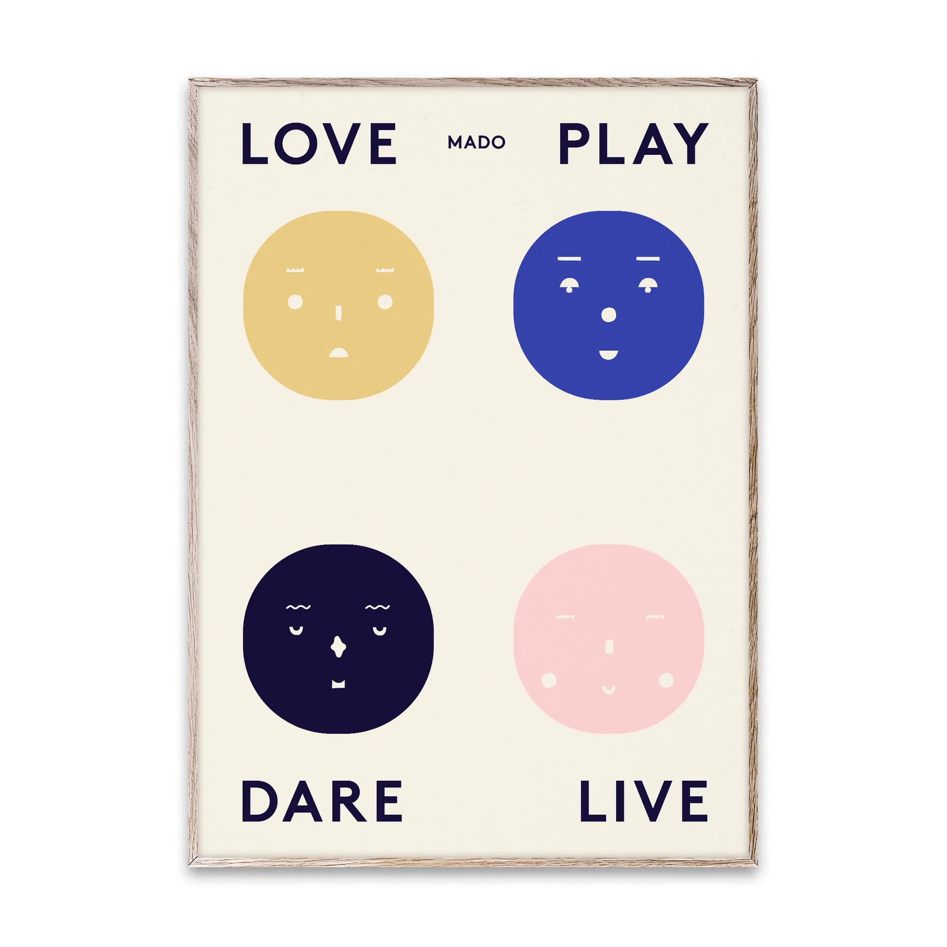 Four Feelings -juliste, 50 x 70 cm Paper Collective