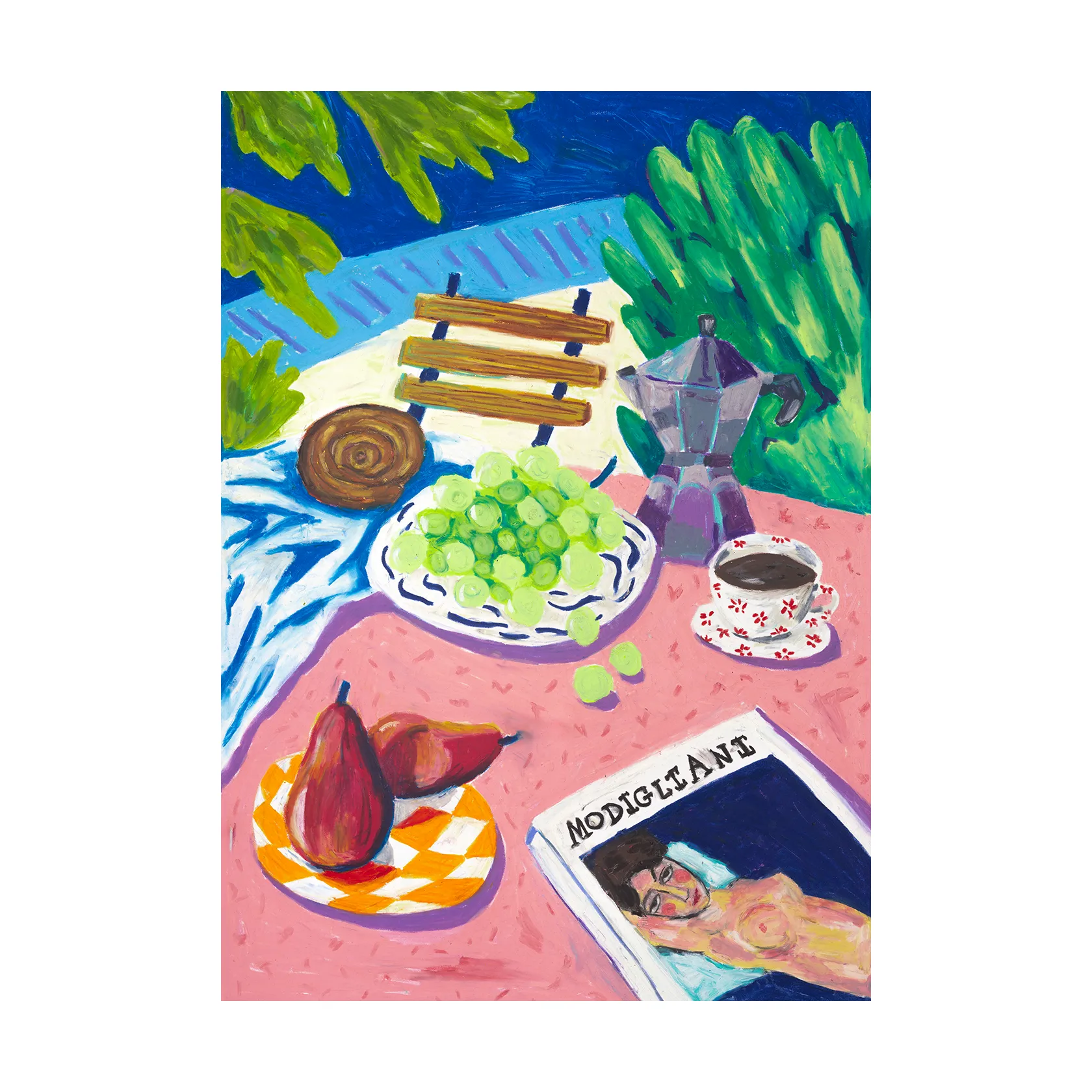 Modigliani in the Garden -juliste, 50 x 70 cm Paper Collective