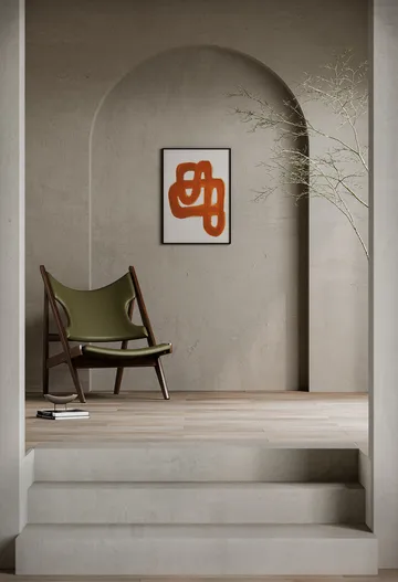 Orange Brush juliste - 30x40 cm - Paper Collective