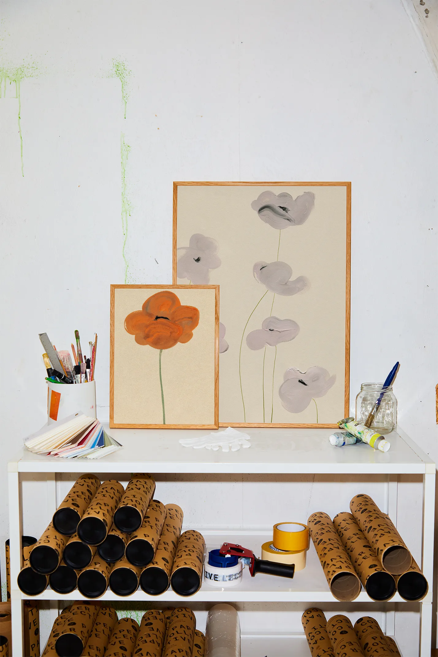 Orange Unikko -juliste, 30 x 40 cm Paper Collective