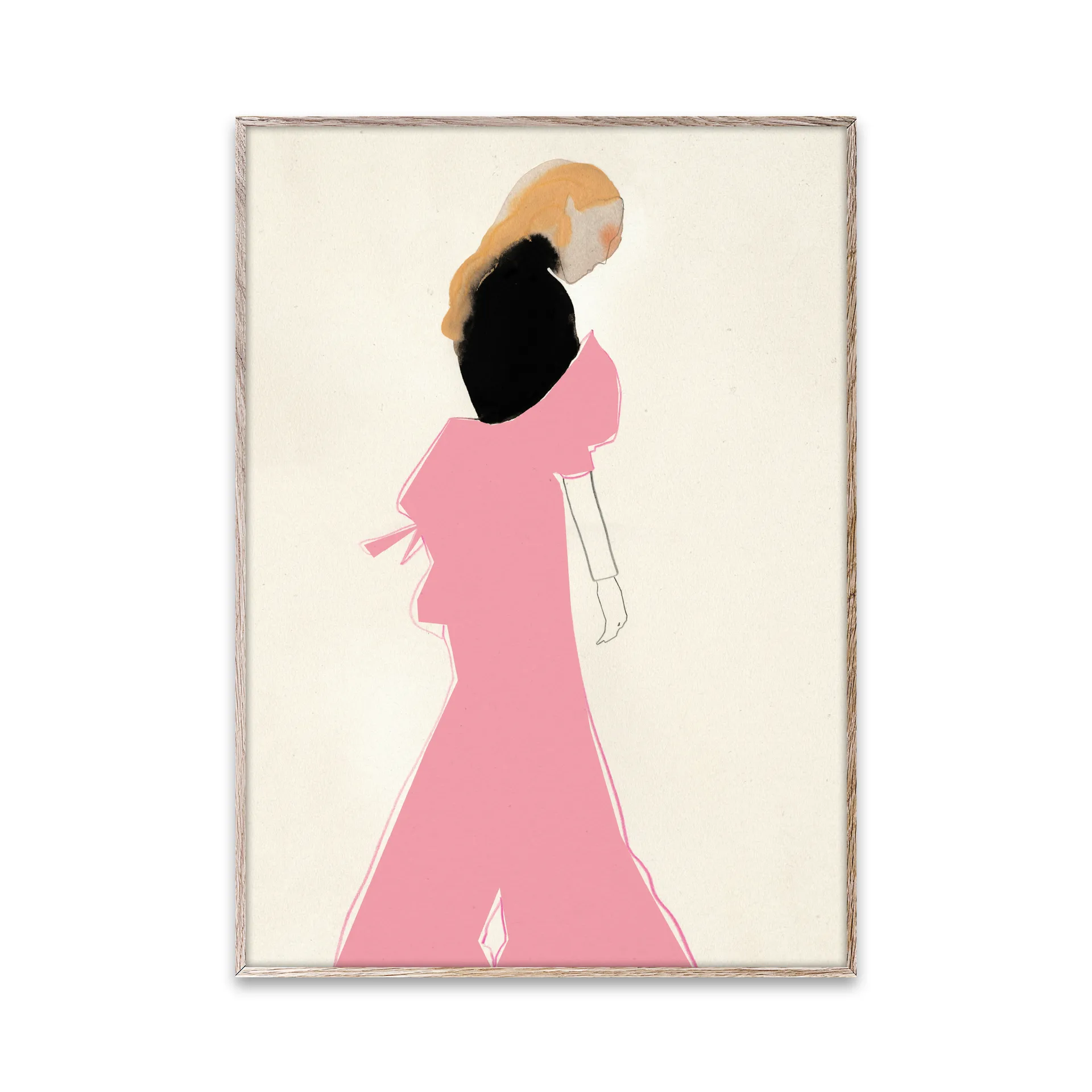 Pink Dress -juliste, 30 x 40 cm Paper Collective