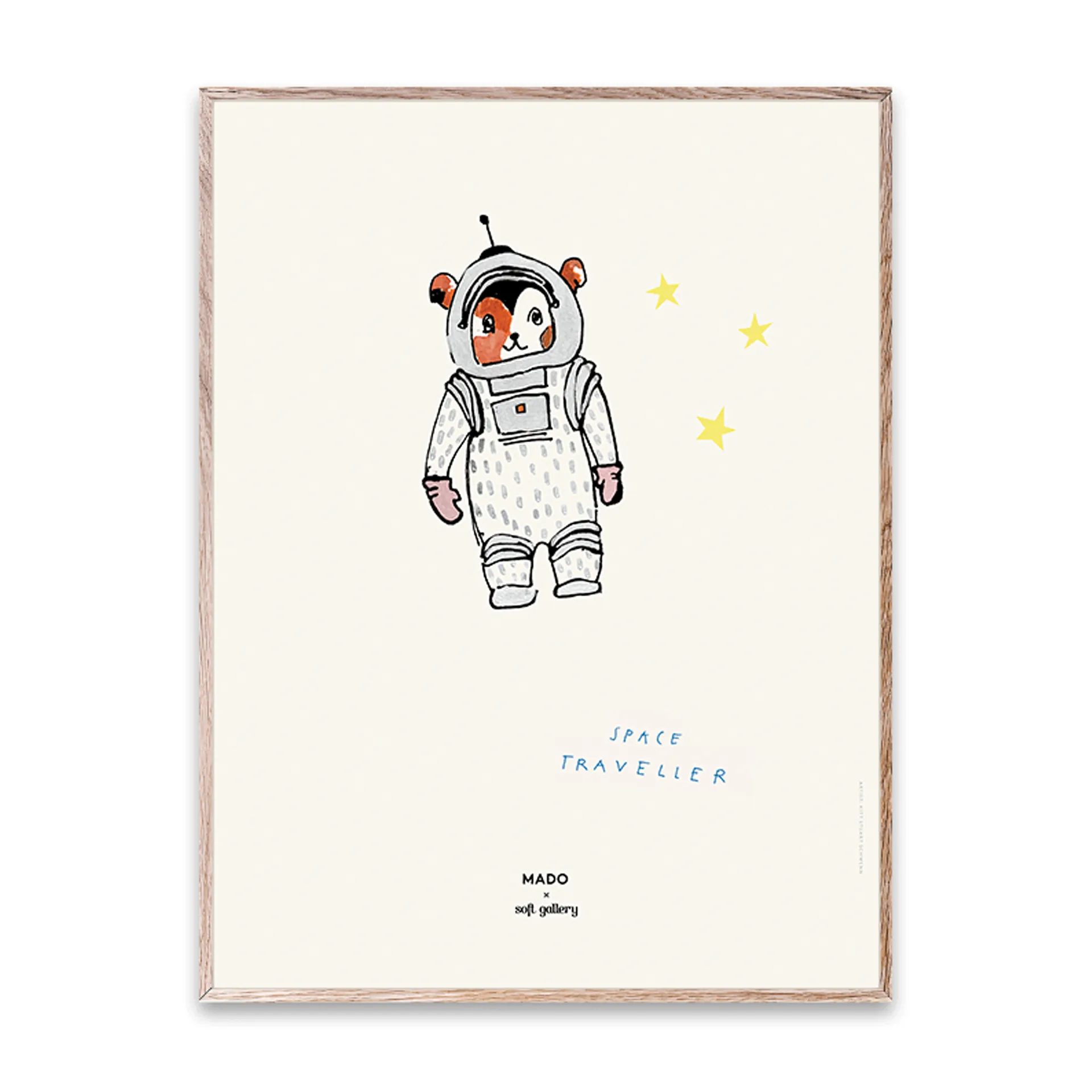 Space Traveller -juliste, 30 x 40 cm Paper Collective