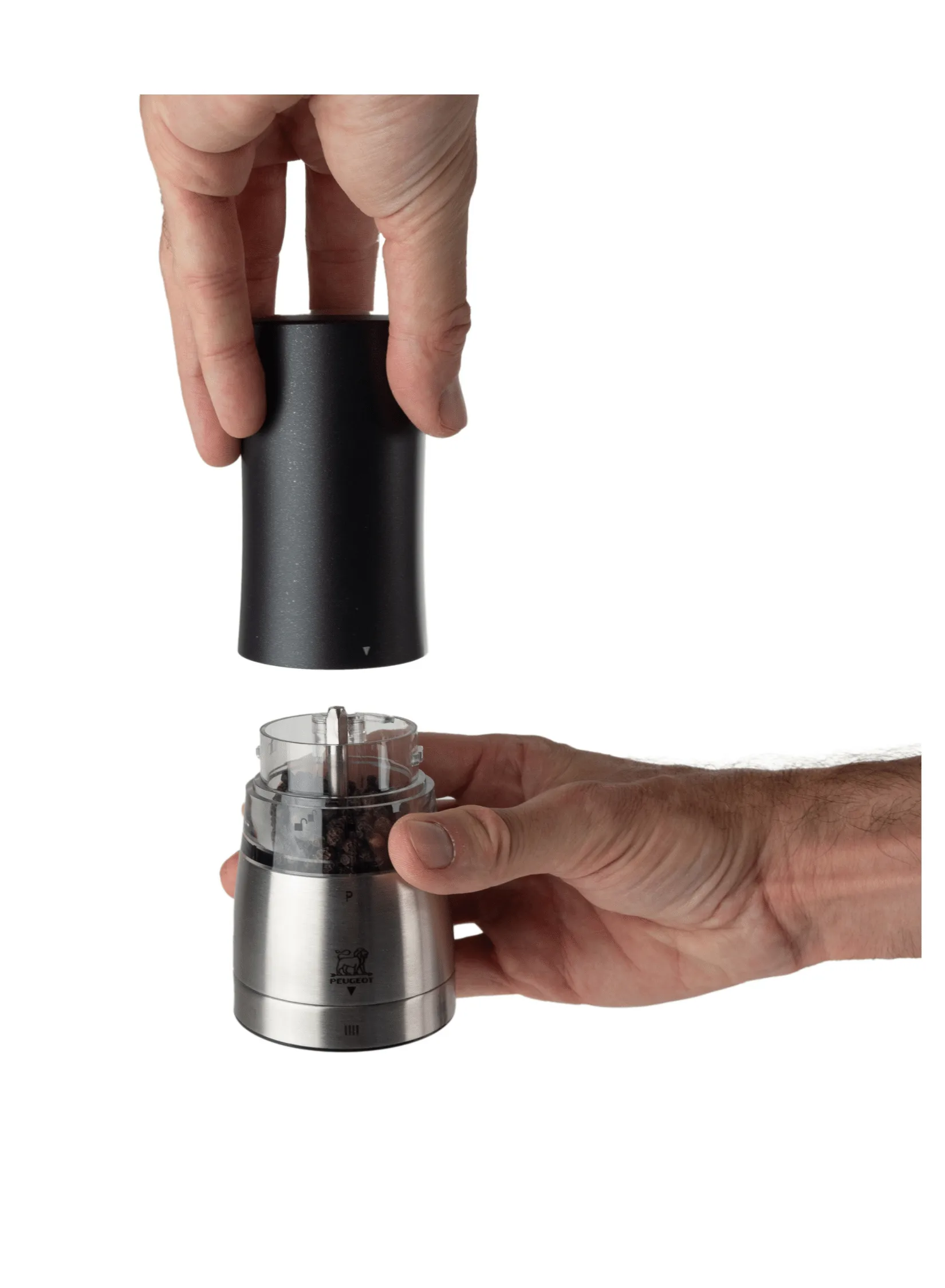 Daman sähköinen pippurimylly 16 cm, Musta Peugeot