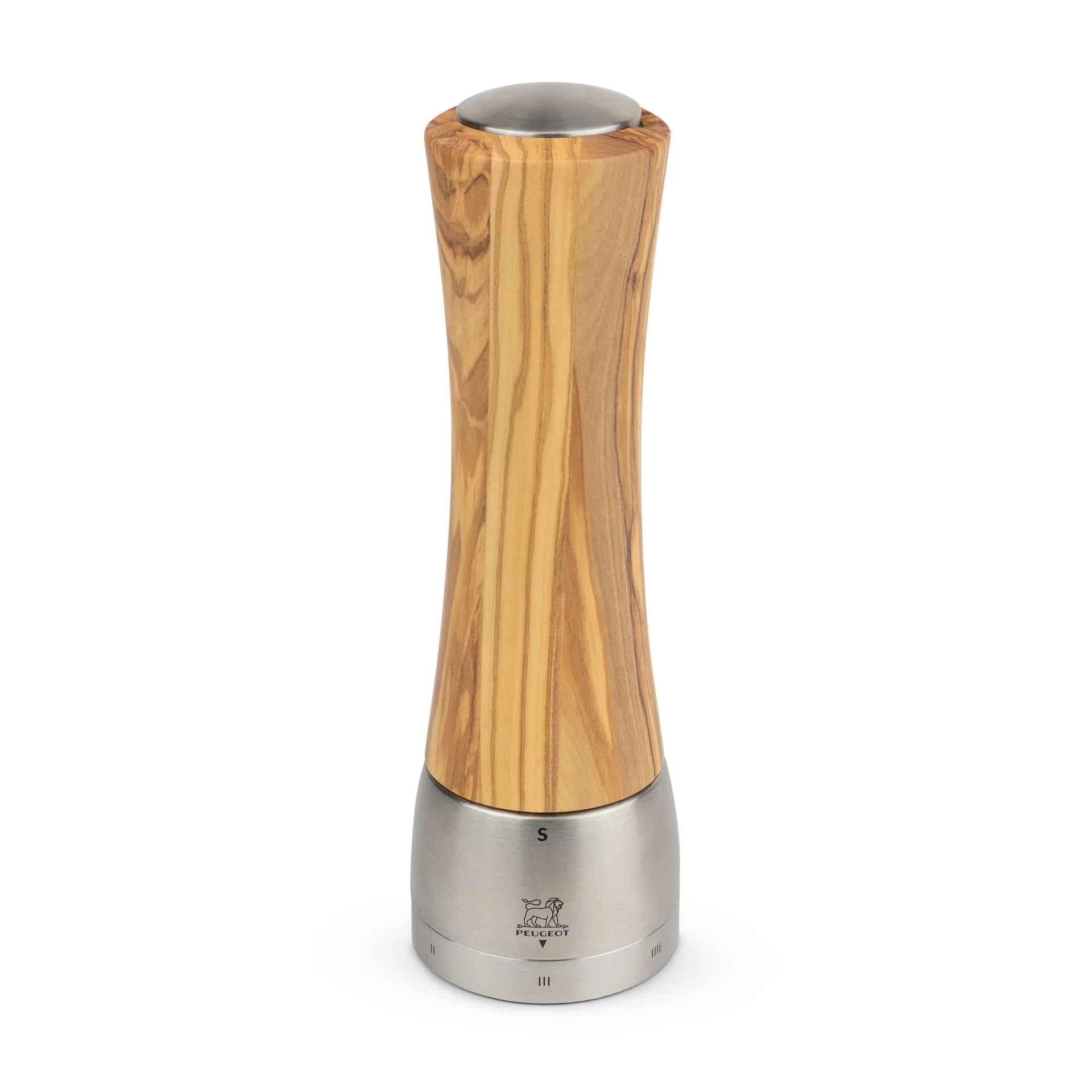 Madras suolamylly 21 cm, Oliivipuu-ruostumaton teräs Peugeot