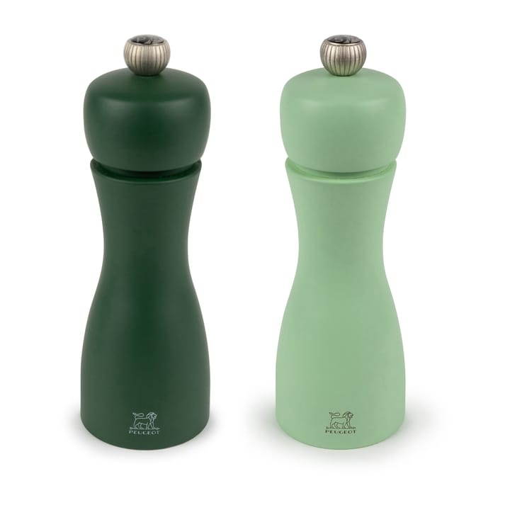 Tahiti set Water suola- ja pippurimylly 15 cm - Moss & mint - Peugeot